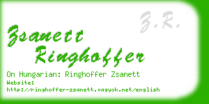 zsanett ringhoffer business card
